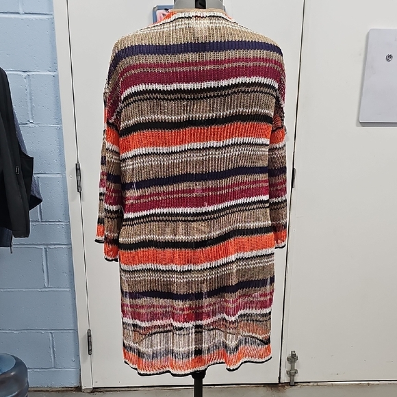Ruby Rd. Vibrant Striped Cardigan - Picture 3 of 3